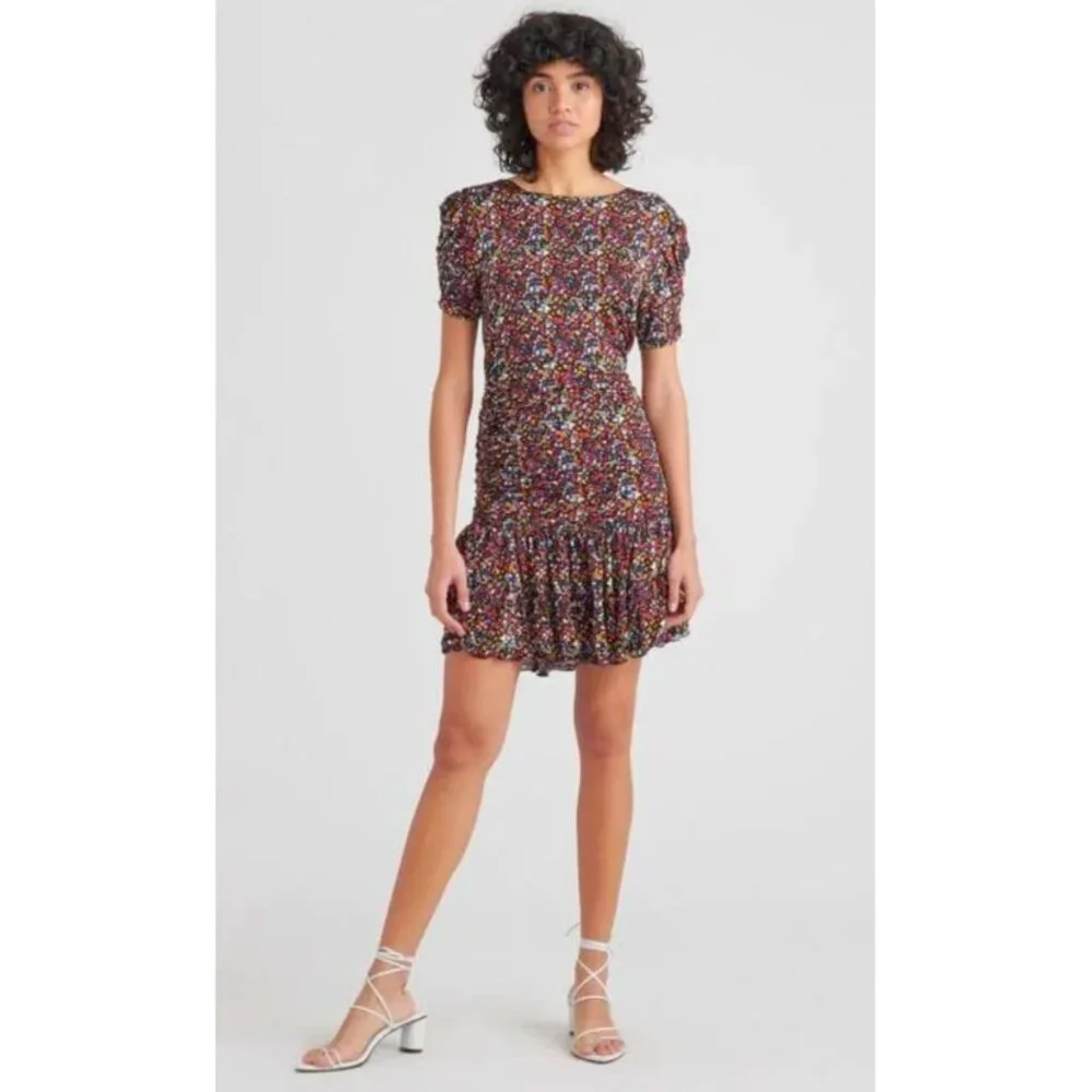 NWT Tanya Taylor Effie Dress Black Confetti